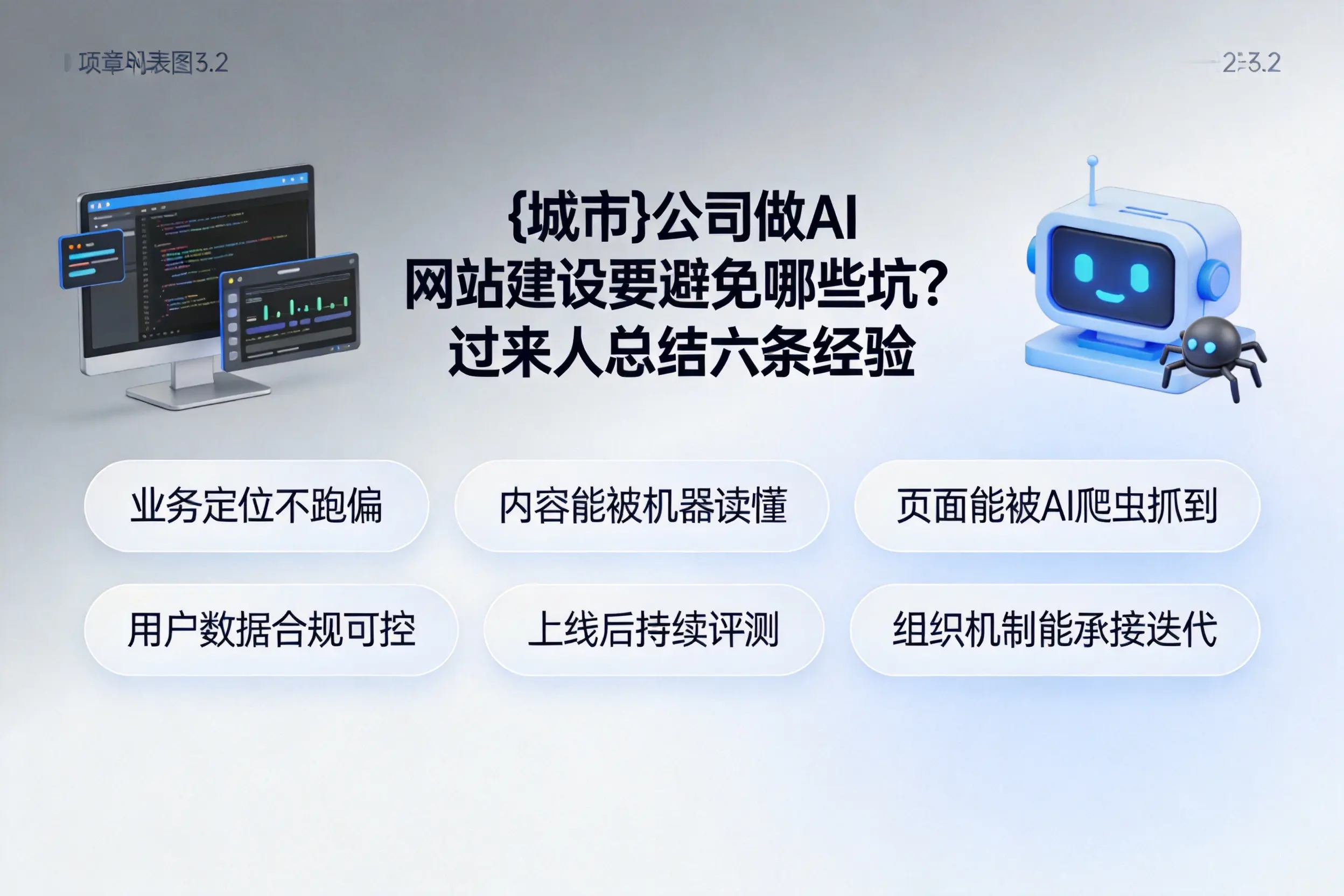 天津公司做AI网站建设要避免哪些坑?过来人总结六条经验