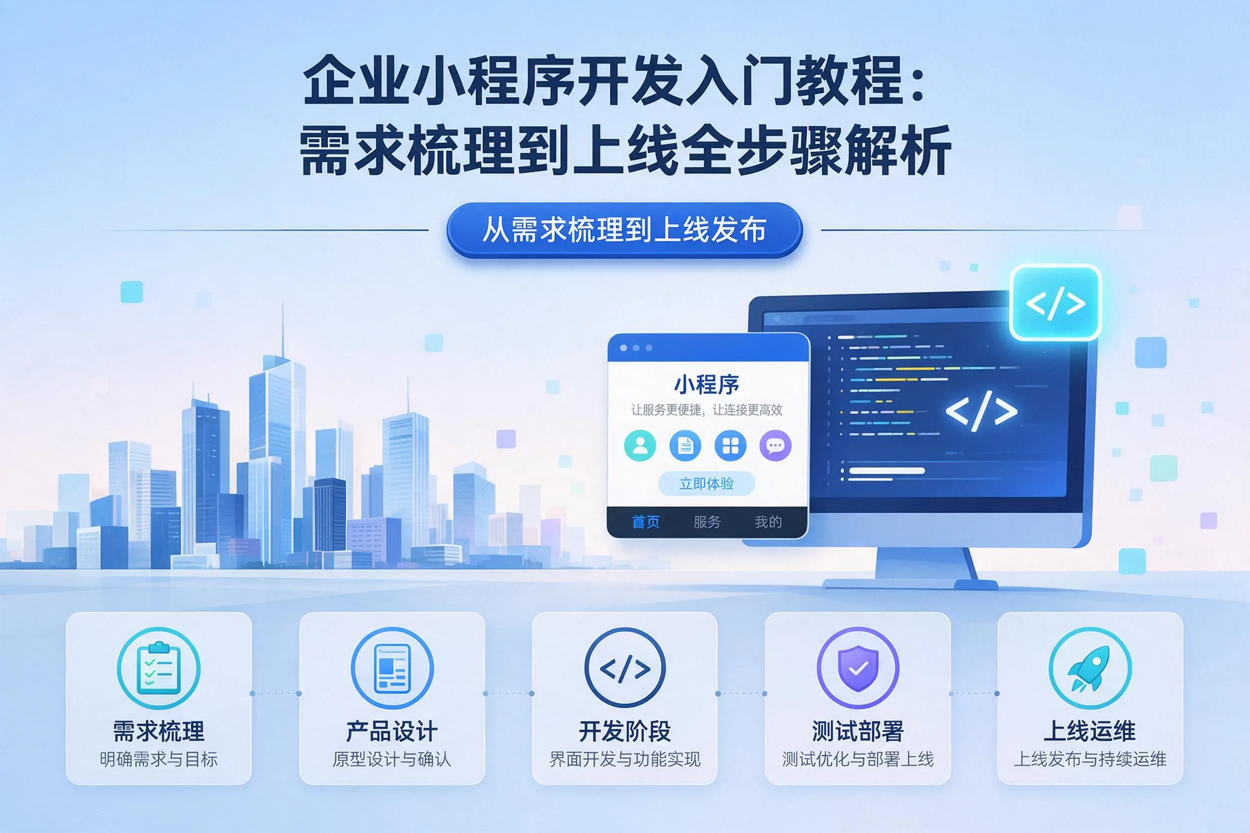天津企业小程序开发入门教程：需求梳理到上线全步骤解析