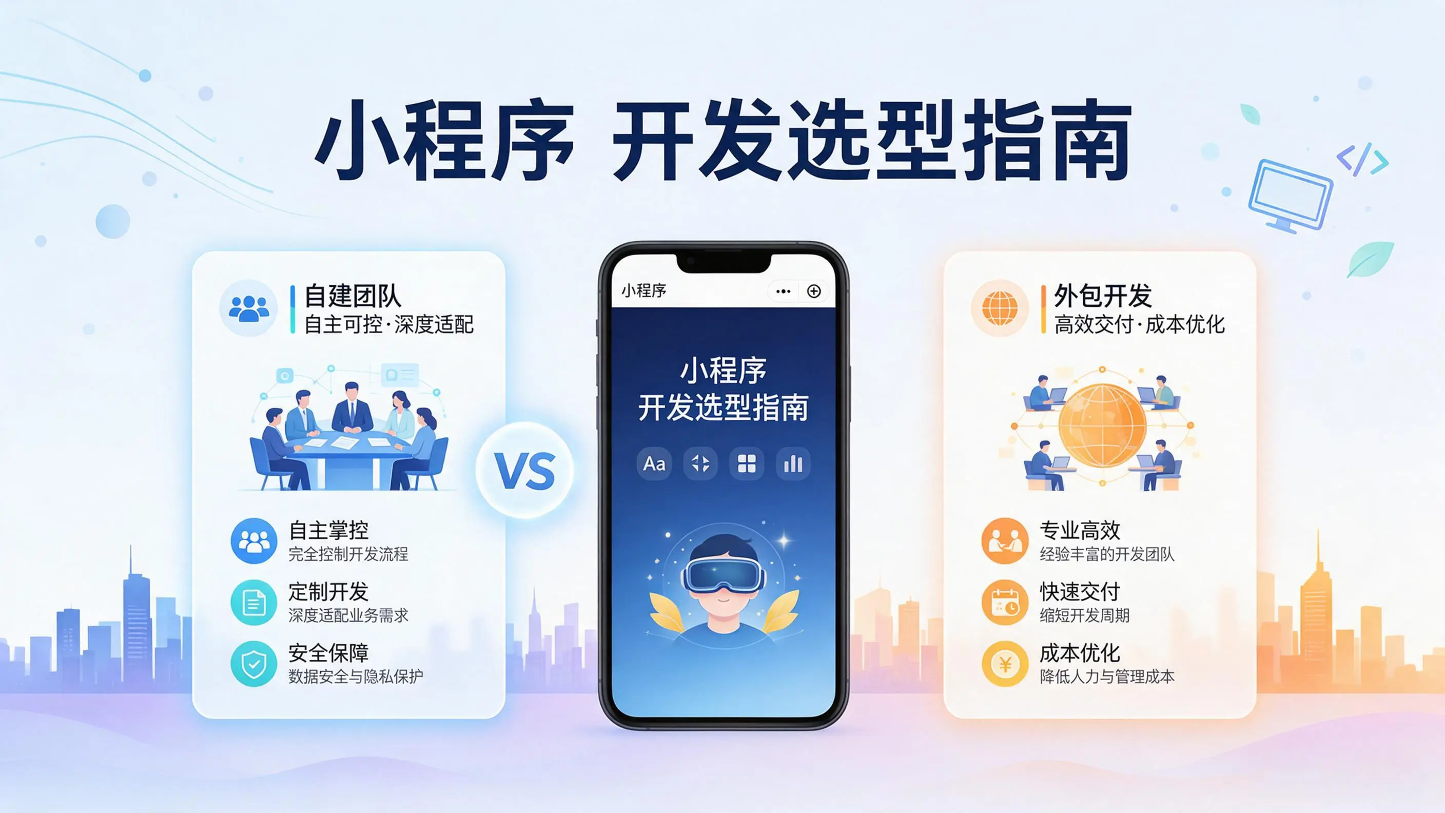 天津小程序开发选型指南：自建团队与外包的优劣对比分析