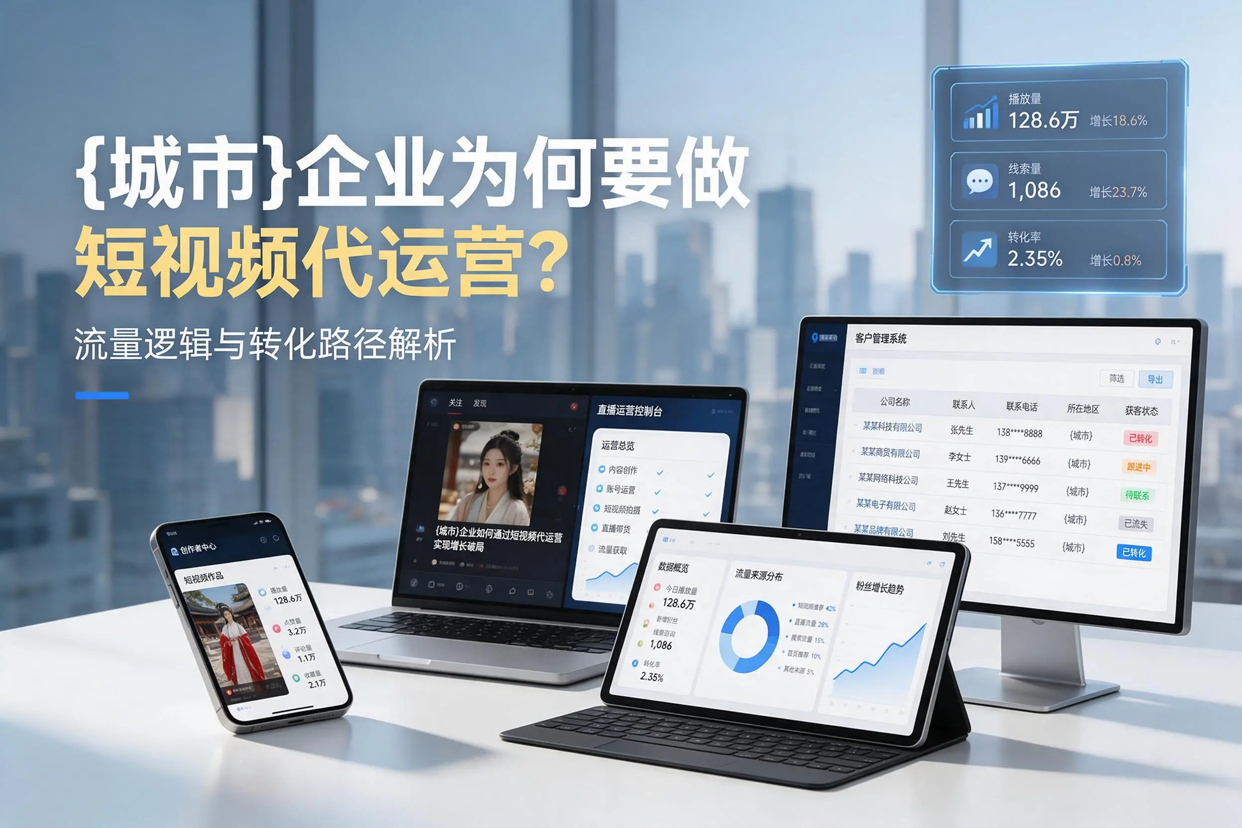 天津企业为何要做短视频代运营?流量逻辑与转化路径解析