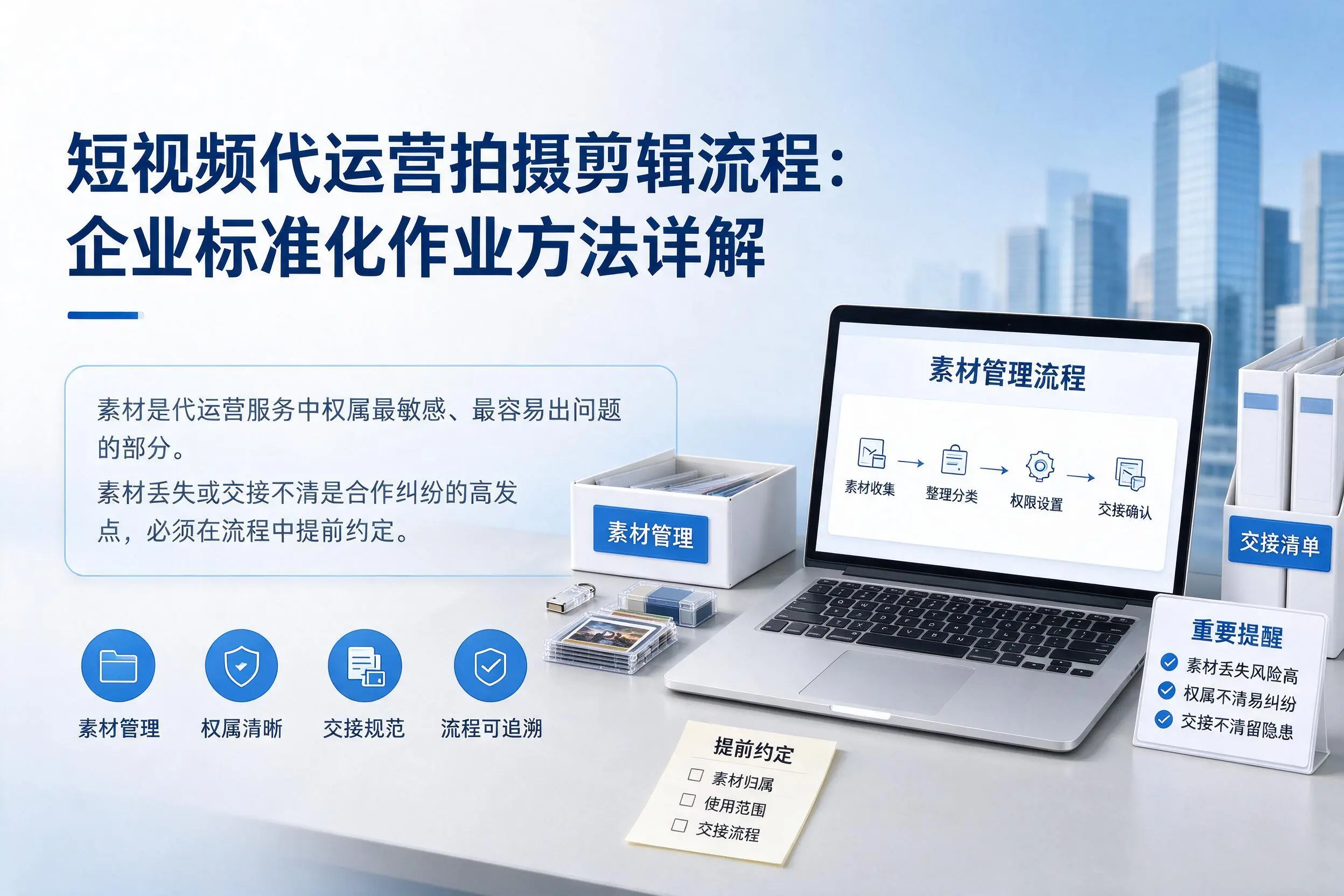 短视频代运营拍摄剪辑流程:天津企业标准化作业方法详解