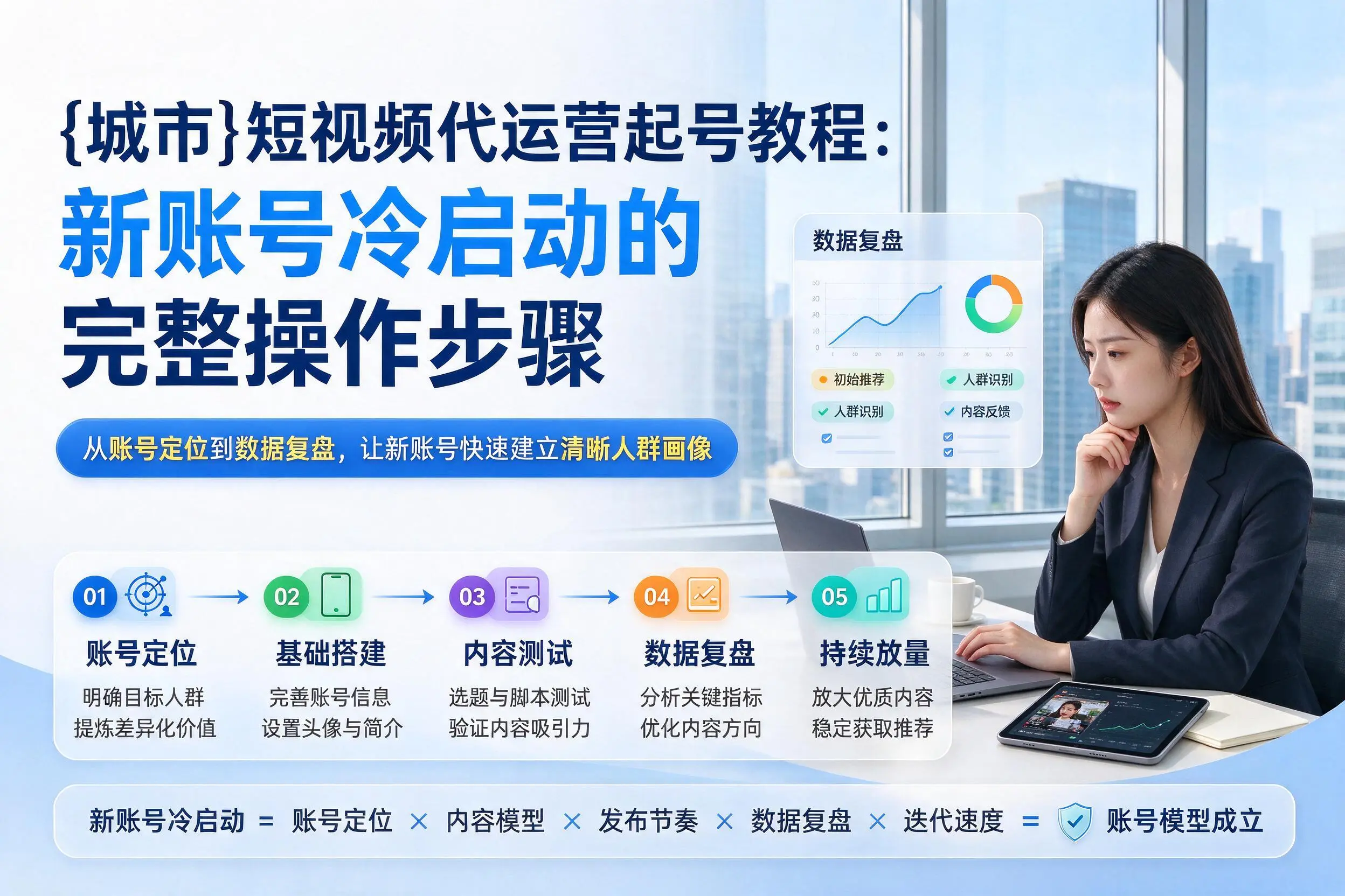 天津短视频代运营起号教程:新账号冷启动的完整操作步骤