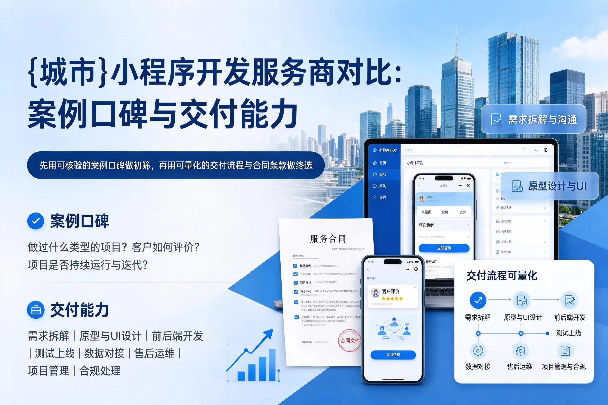 天津小程序开发服务商对比:案例口碑与交付能力
