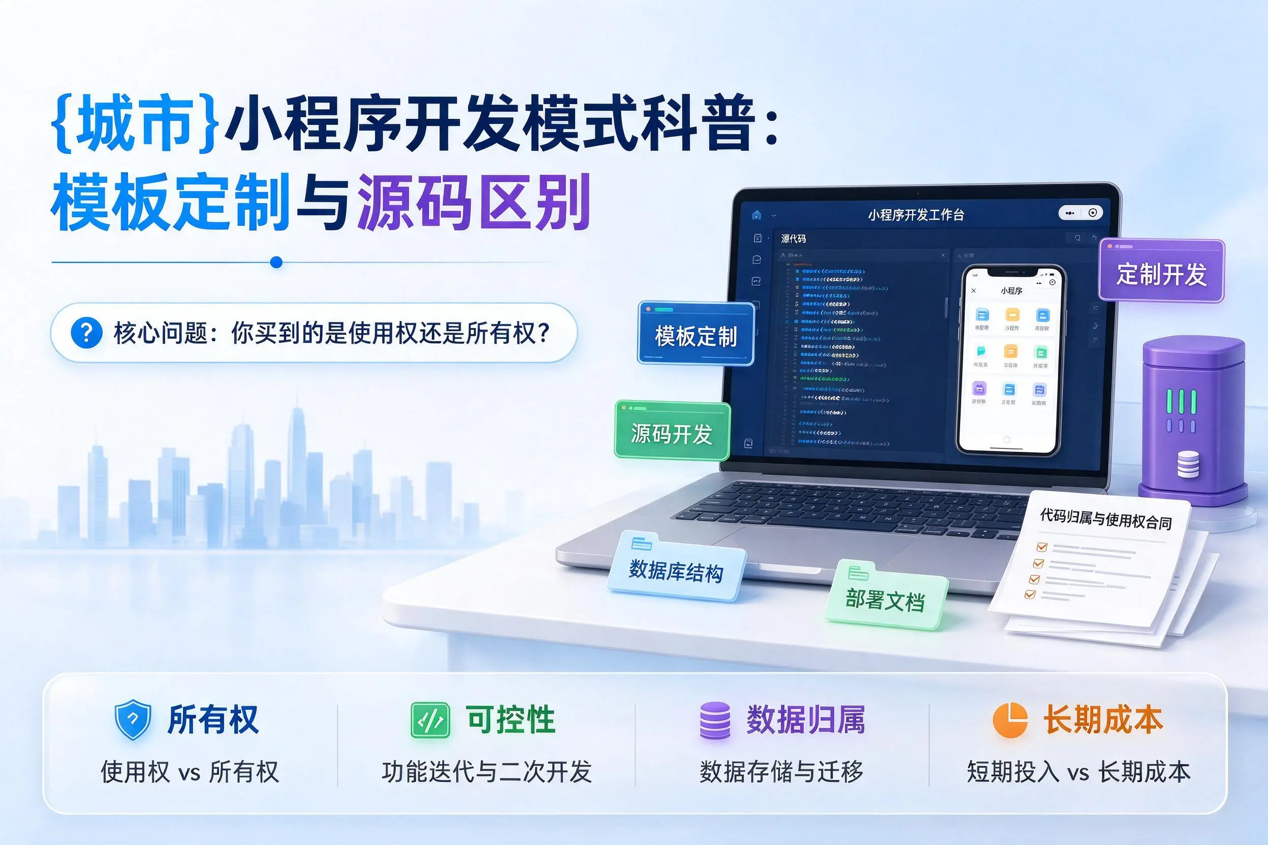 天津小程序开发模式科普:模板定制与源码区别