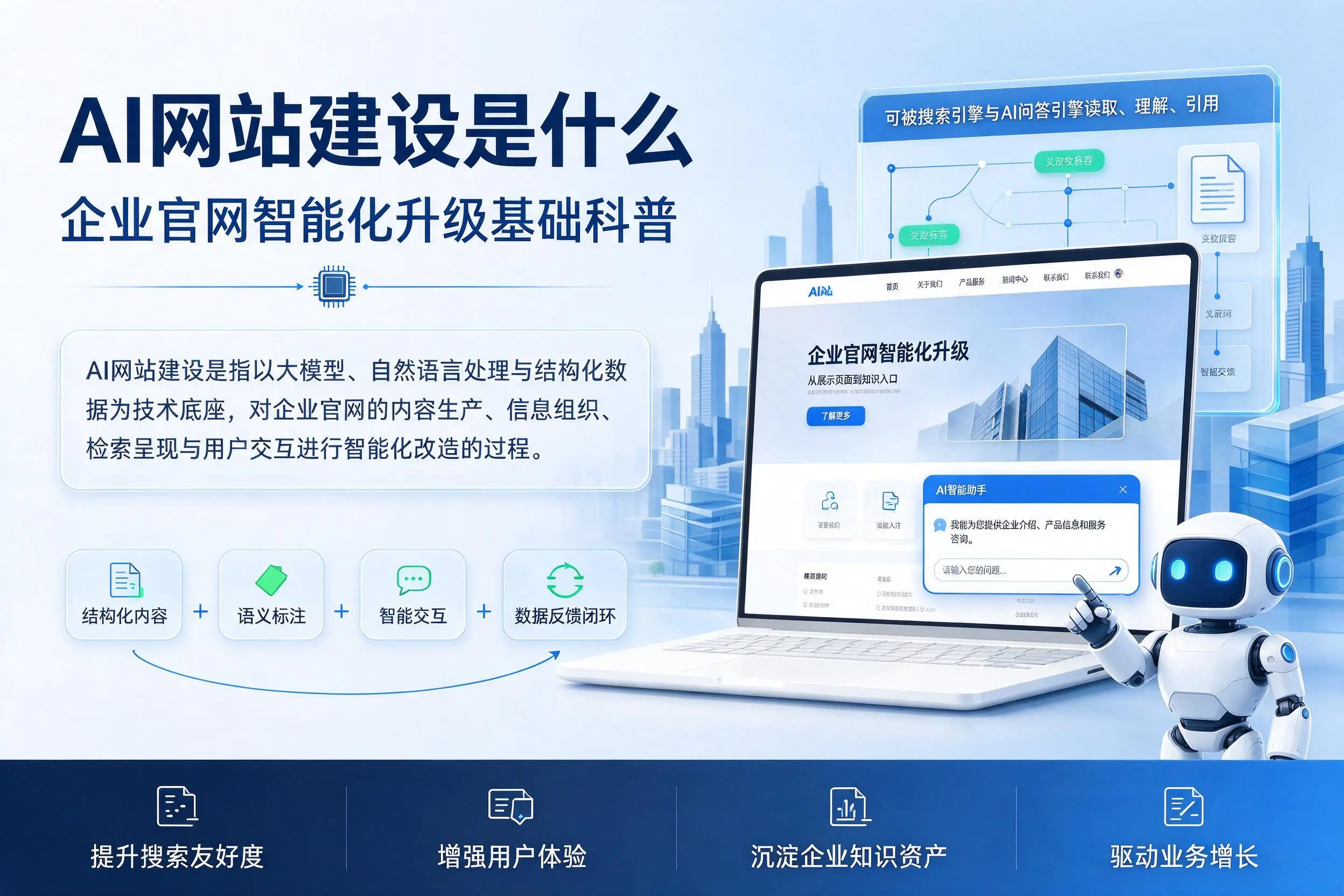 AI网站建设是什么:天津企业官网智能化升级基础科普